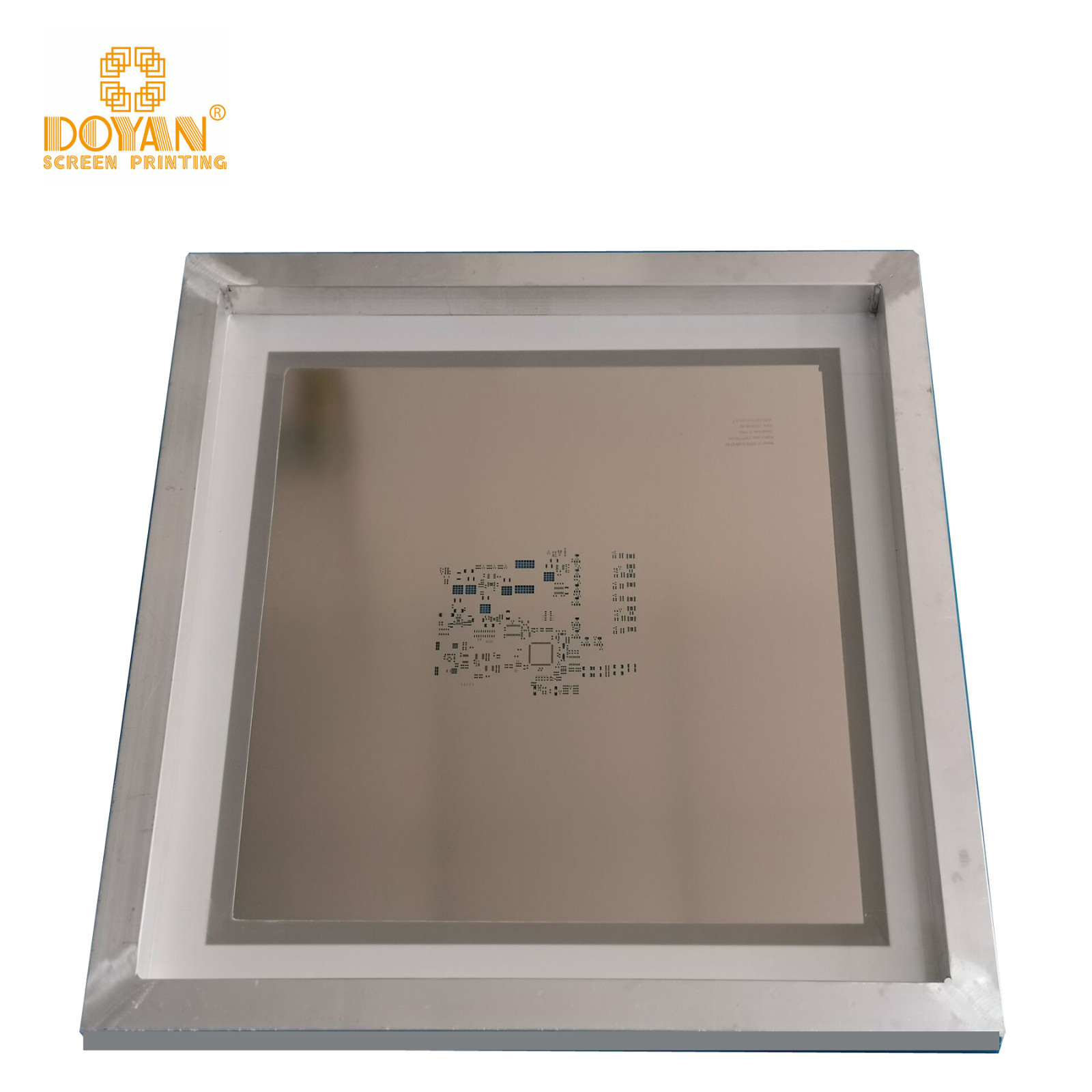 736*736 mm PCBA aluminum SMT frame with mesh and SS metal SMT stencil